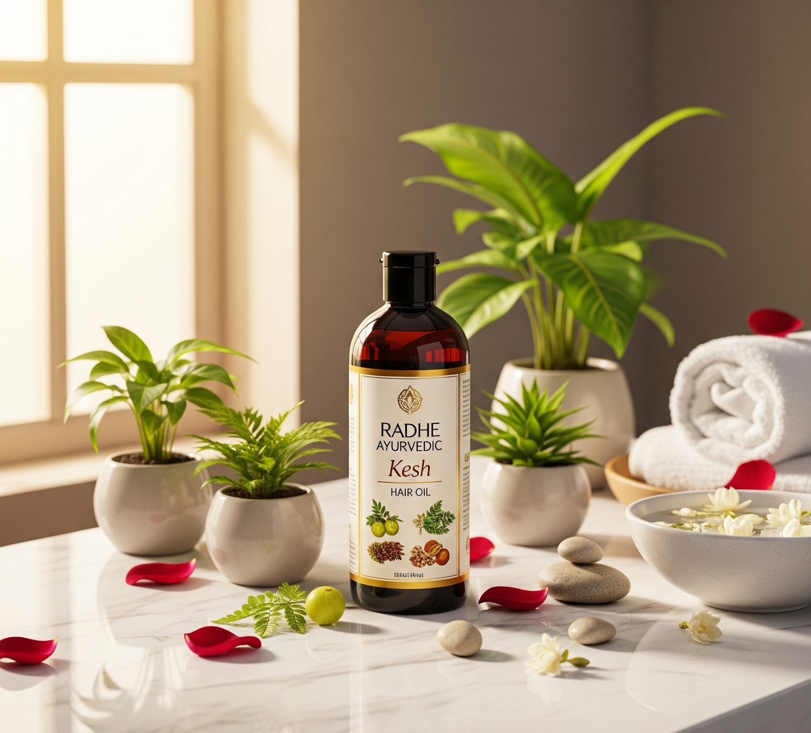 Herbal Hair Care Oil for Strong, Healthy & Shiny Hair